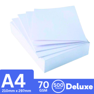 A4 Deluxe Paper 70gm 500 sheets multipurpose smooth copy printer paper office school home 