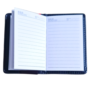 Pocket diary 3x5 premium leather cover business notebook executive memo pad