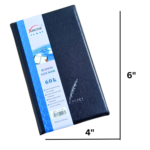 Pocket diary 4x6 premium leather business notebook for office meetings and daily notes
