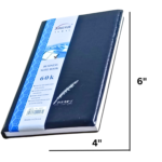 Pocket diary 4x6 premium leather business notebook for office meetings and daily notes