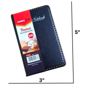 Pocket diary 3x5 premium leather cover business notebook executive memo pad