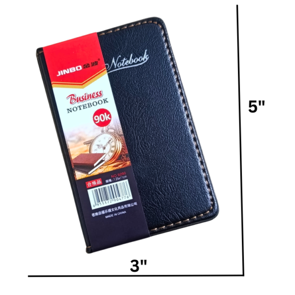 Pocket diary 3x5 premium leather cover business notebook executive memo pad