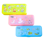 Fancy character geometry box pencil case for kids school stationery box