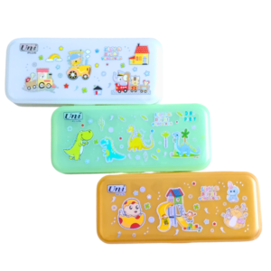 Fancy character geometry box pencil case for kids school stationery box