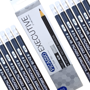 Picasso Executive HB lead pencils with eraser pack of 12 premium graphite smooth writing school office Pakistan