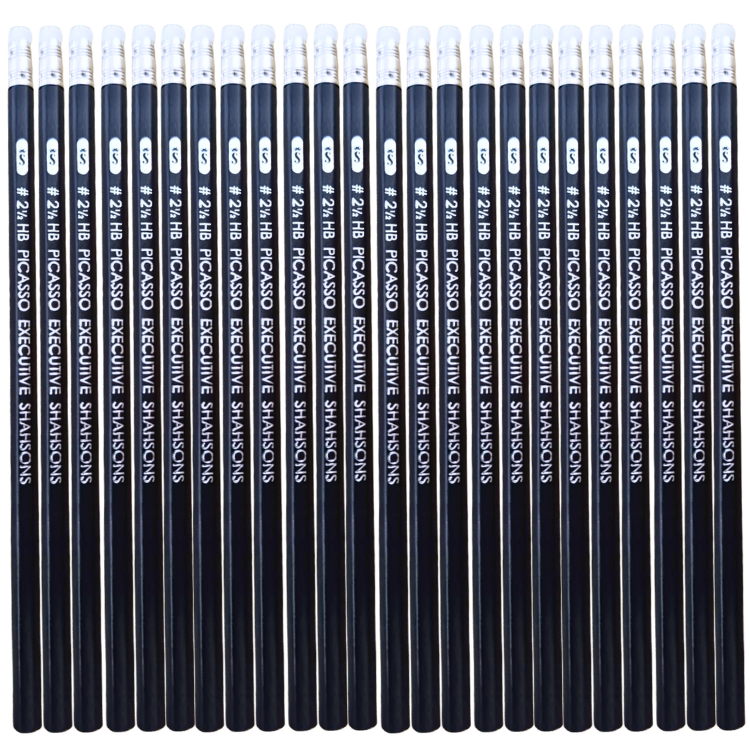 Picasso Executive HB lead pencils with eraser pack of 12 premium graphite smooth writing school office Pakistan
