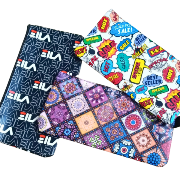 Premium quality printed zipper pencil pouches pack of 3 assorted designs school stationery kids Pakistan
