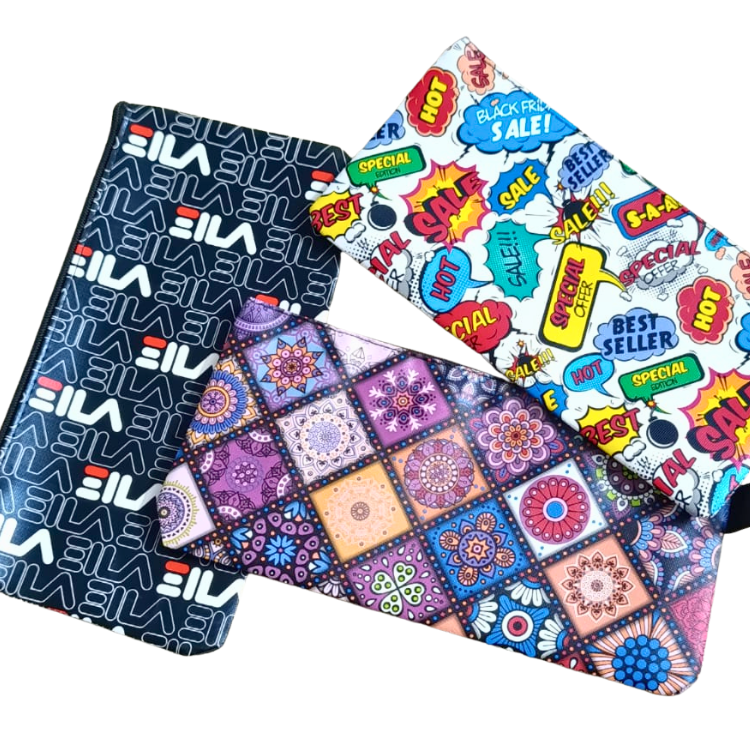 Premium quality printed zipper pencil pouches pack of 3 assorted designs school stationery kids Pakistan