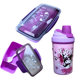 Premium Kids Lunch Box & Water Bottle Combo – School Set