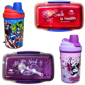 Premium Kids Lunch Box & Water Bottle Combo – School Set