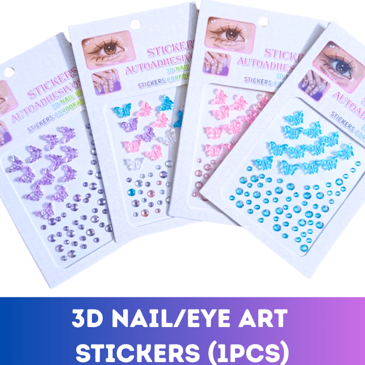 Crystal Eye Gem Face Stickers 3D Pearl & Rhinestone Makeup Nail Art – MR E Store