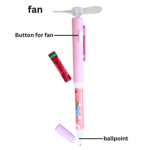 2-in-1 Fan Ballpoint Pen – Mini Fan Smooth Writing Kids