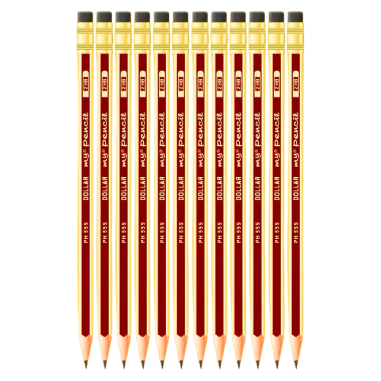 premium 2hb pencils pack of 12 with rubber smooth writing pencils