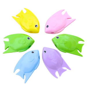 Fish Shape Pencil Sharpeners Pack 6 – Colorful Kids Set