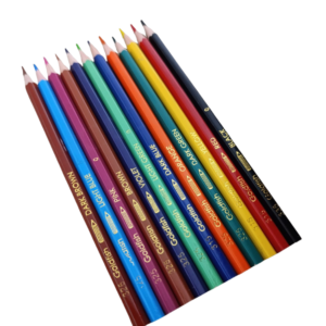 Flupa 12 Coloured Pencils Full Size – Vibrant Premium