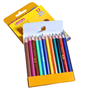 Flupa 12 Pcs Coloured Pencils Half Size – Stylish Set