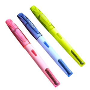 Hauser fountain pens set of 3 smooth ink writing stylish pens random colors