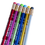 Shark Metal HB Pencils Pack 12 – Eraser Tips Colorful