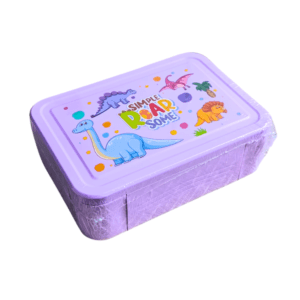 Kids Lunch Box Spoon & Fork Multi-Compartment Blue Pink