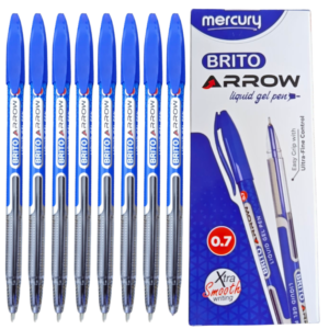 Mercury Brito Arrow gel pens 0.7mm blue ink smooth writing pens