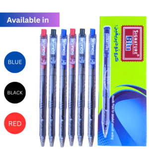 Premium Signature Ballpoints – Blue Black Red Smooth Ink