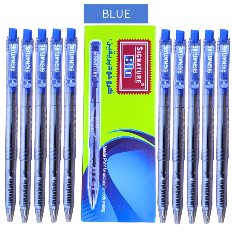 Premium Signature Ballpoints – Blue Black Red Smooth Ink