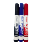 Pack of 3 Refillable Whiteboard Markers – Red Blue Black