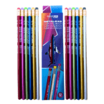 Shark Metal HB Pencils Pack 12 – Eraser Tips Colorful