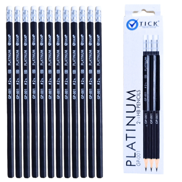 Tick Platinum 2HB Bonded Lead Pencils Smooth Writing & Drawing School Pencils | MR E Store