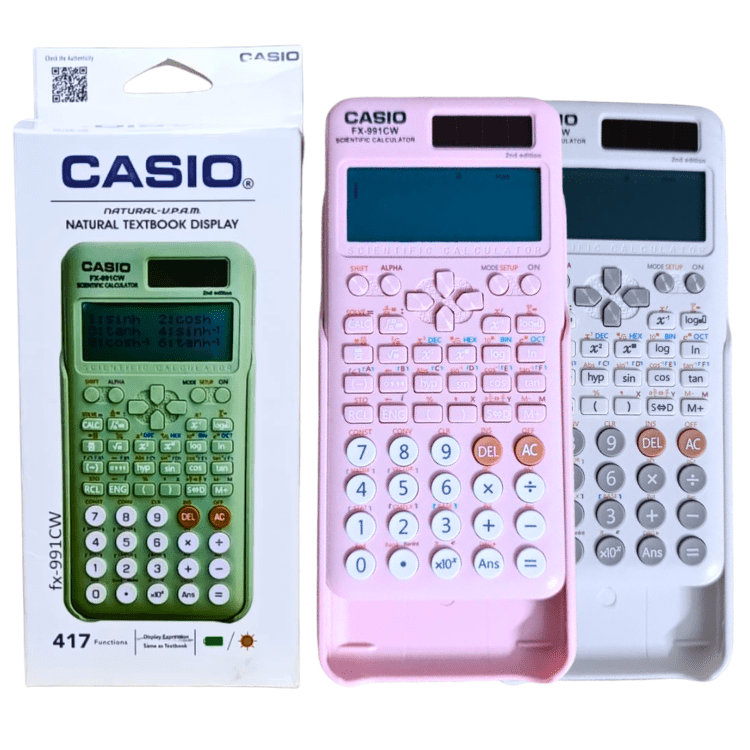 FX-991 CW Scientific Calculator 417 Functions Textbook