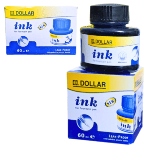 blue pen ink 60ml pack of 12 bottles smooth writing refill ink
