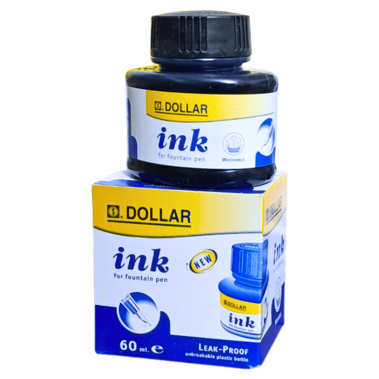 blue pen ink 60ml pack of 12 bottles smooth writing refill ink