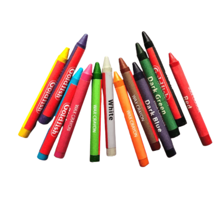 Flupa Wax Crayons 12 Pcs Vibrant Colors – Kids School Art