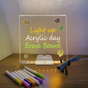 LED Light-Up Writing Board Markers – Kids Acrylic 8x8