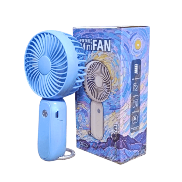 Portable Mini Hand Fan USB Rechargeable 2 Speed Summer