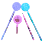 sika pencils with puzzle top pack of 3 colorful kids pencils