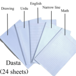 Dasta Paper Sheets 24 – Urdu English Math Drawing Exam