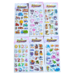 cute 3d puffy foam stickers pack of 6 colorful kids stickers