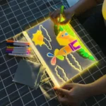 LED Light-Up Writing Board Markers – Kids Acrylic 8x8