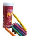 Flupa Half Color Pencils Pack of 3 | 12 Pcs Each Pack