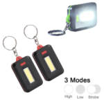 Mini COB LED Keychain 3 Modes Flashlight – Pocket Torch