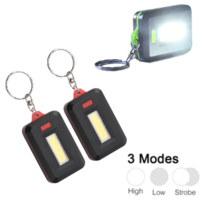 Mini COB LED Keychain 3 Modes Flashlight – Pocket Torch