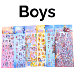 Premium Cartoon Stickers Pack of 6 for Kids