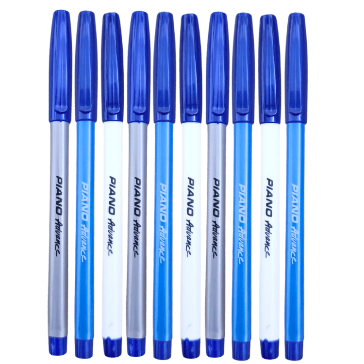 Piano Advance 0.8mm Liquid Gel Ink Pen Pack 10 – Smooth
