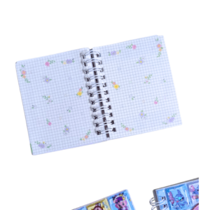 Mini Pocket Size Water Glitter Ring Diary Notebook