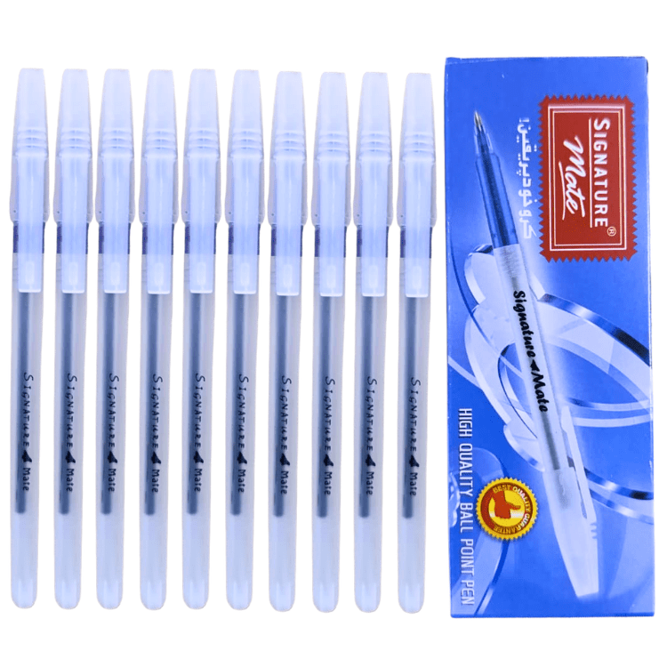 Signature Mate Ball Pens Pack 10 Blue – Smooth Writing