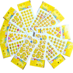 puffy smiley face stickers pack of 12 colorful 3d stickers for kids