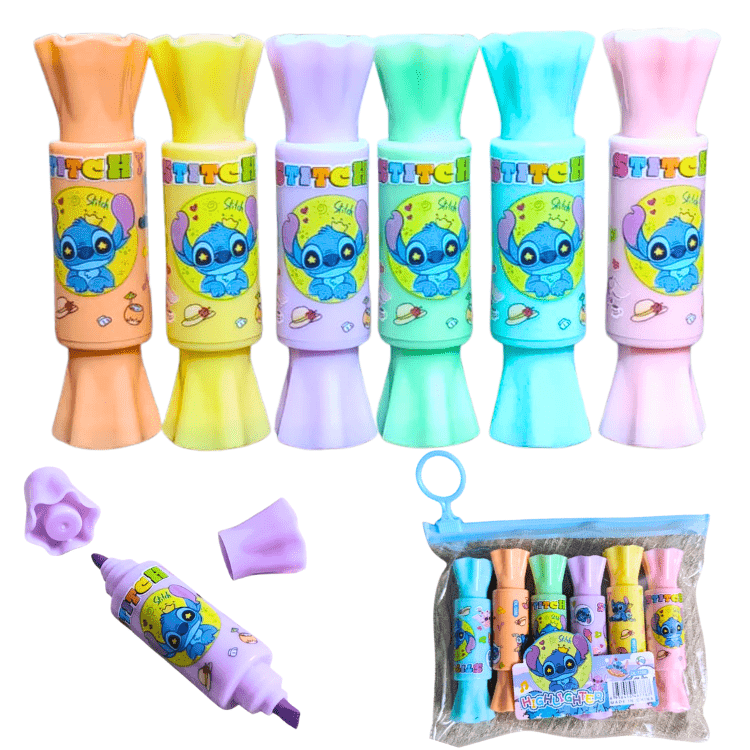 Fancy Candy Shape Highlighters Pack 6 – Cute Markers