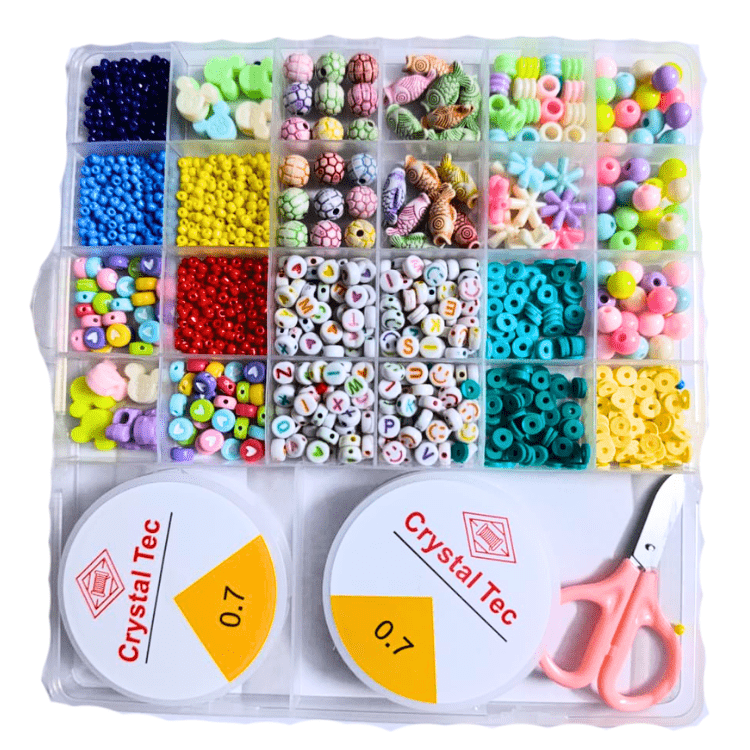 DIY Bracelet Making Kit for Girls with Pearls Alphabet Beads & Charms