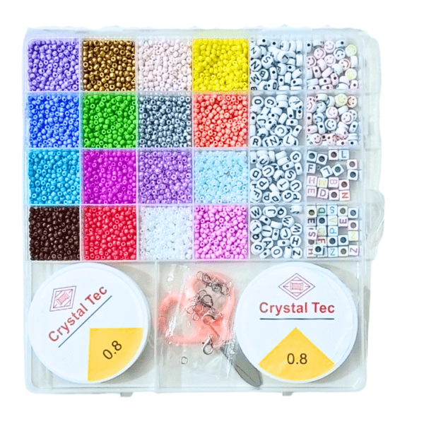 DIY Bracelet Making Kit for Girls with Pearls Alphabet Beads & Charms